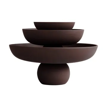 Baburu big skål Ø43 cm - Chocolate brown - 101 Copenhagen