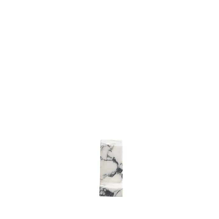 Brett høy lysestake 10,5 x 12,5 cm - Calacatta - 101 Copenhagen