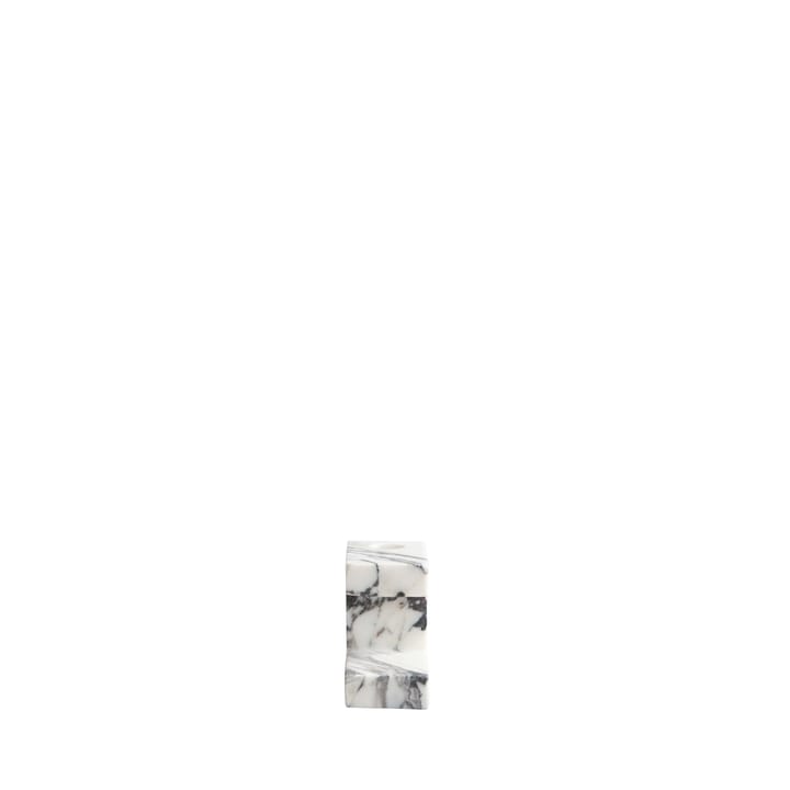 Brett lav lysestake 7,5 x 14 cm - Calacatta - 101 Copenhagen