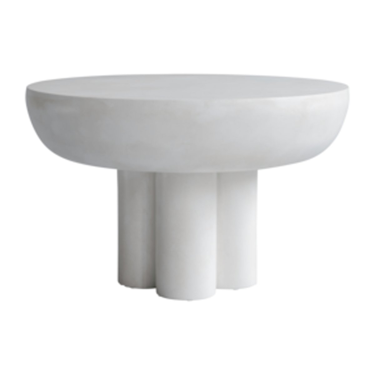 Bilde av 101 Copenhagen Crown sidebord low Ø 65 cm Bone white
