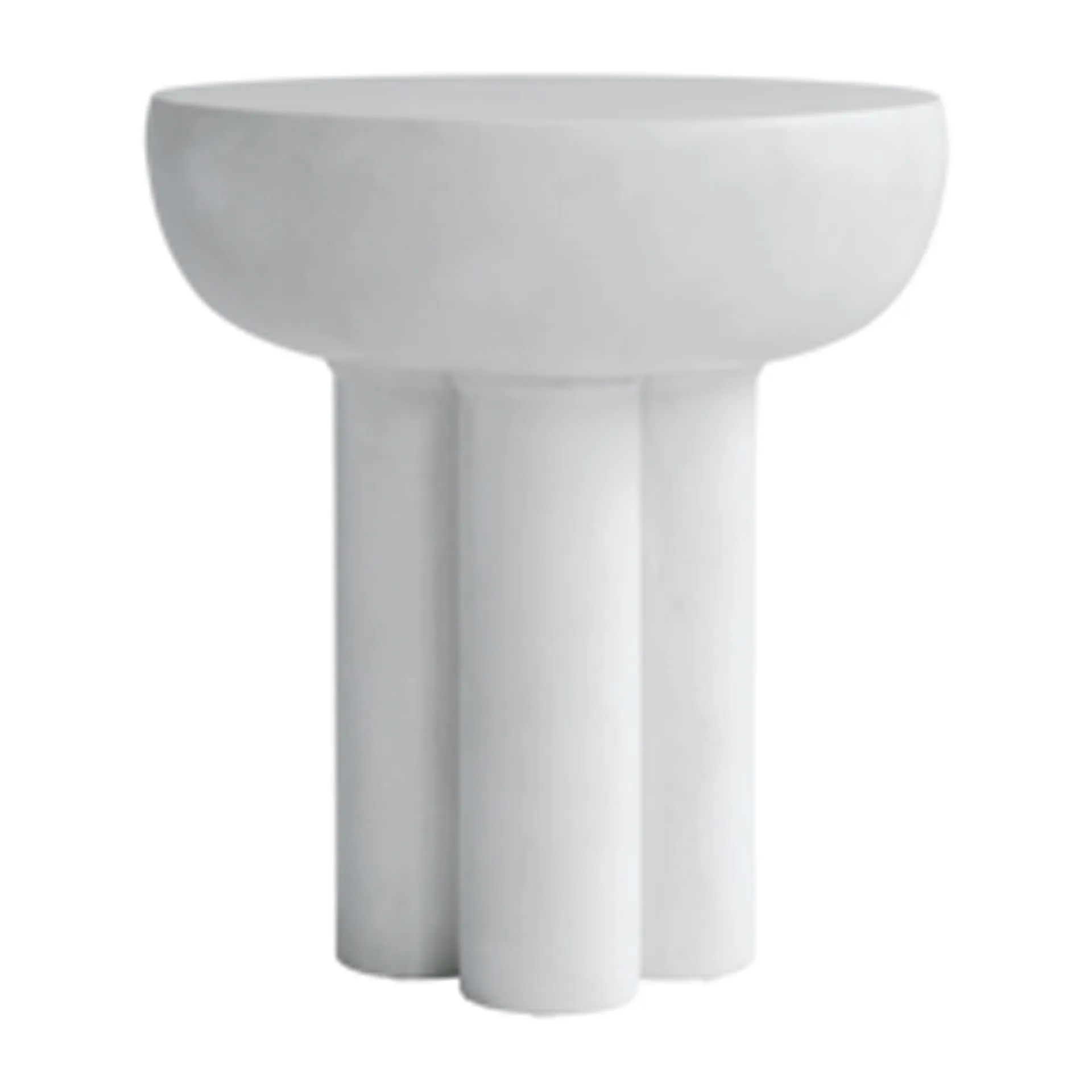 Crown sidebord tall Ø 45 cm, Bone white 101 Copenhagen