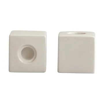 Cube lysestake 2-pakning - High Glaze Birch - 101 Copenhagen