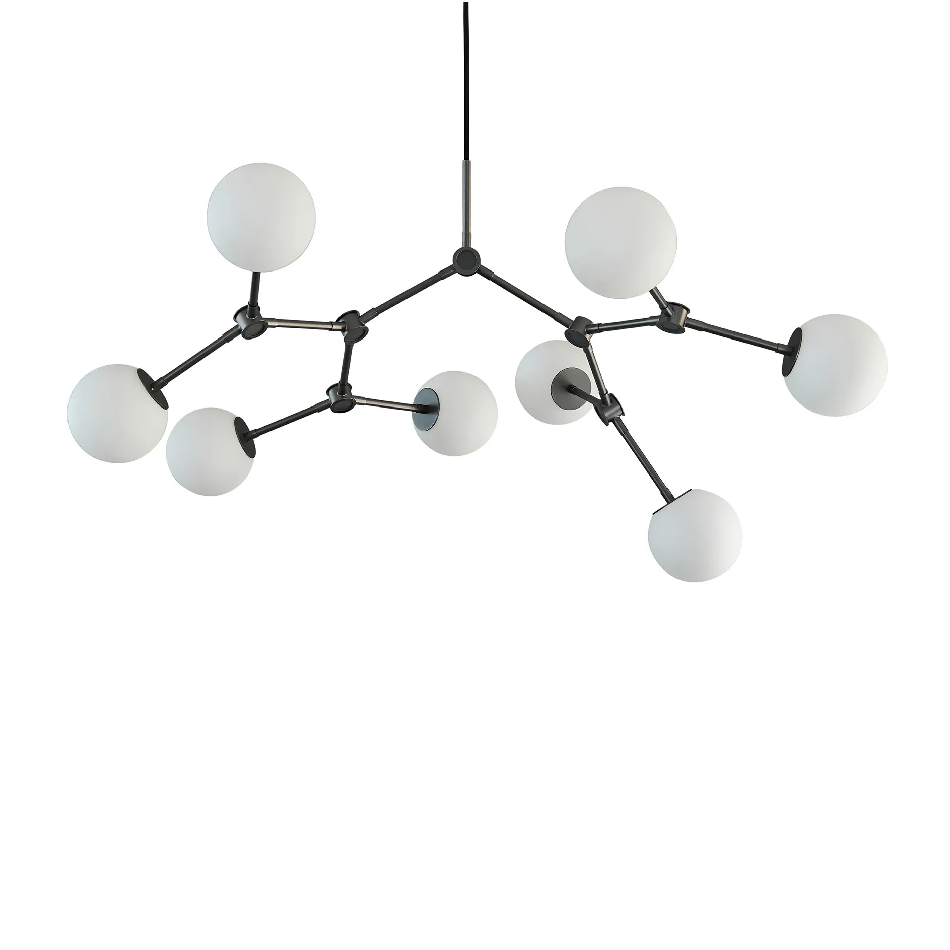 Drop Chandelier Bulp lysekrone mini, Grå 101 Copenhagen