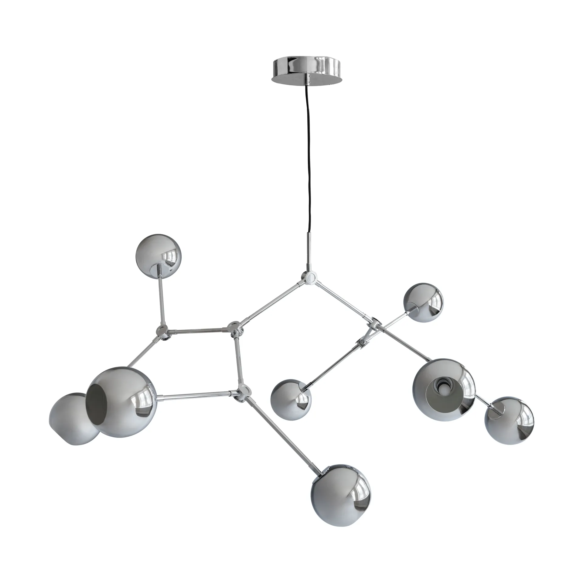 Drop Chandelier Globe lysekrone, Chrome 101 Copenhagen