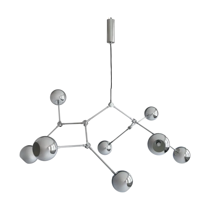Drop Chandelier Globe lysekrone - Chrome - 101 Copenhagen