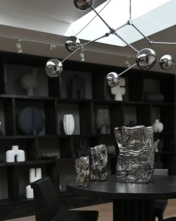 Drop Chandelier Globe lysekrone - Chrome - 101 Copenhagen