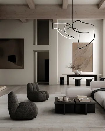 Ghost Chandelier big taklampe - Burned black - 101 Copenhagen