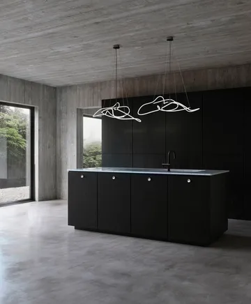 Ghost Chandelier mini taklampe - Burned black - 101 Copenhagen