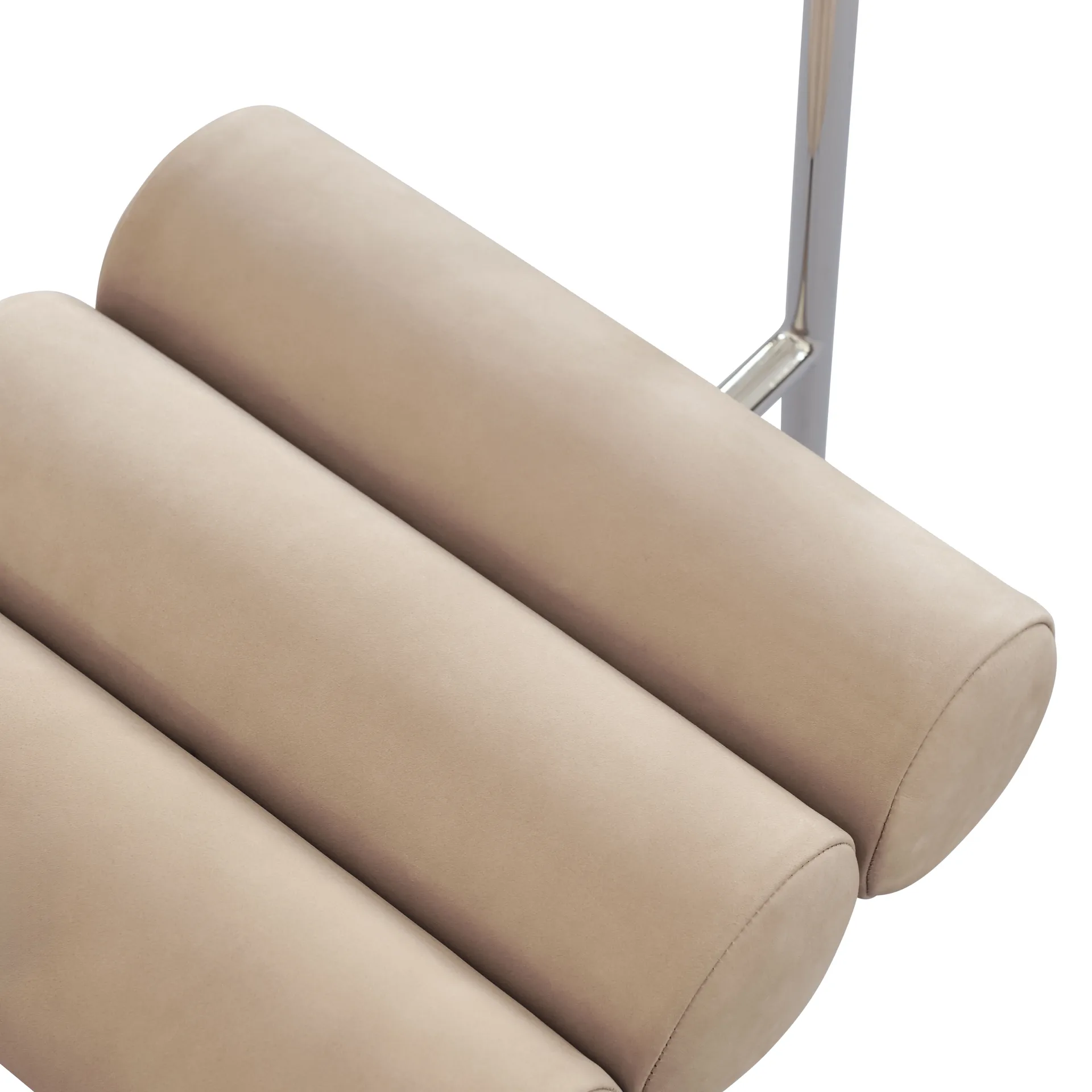 Hiro dining chair, Stainless steel-nubuck 101 Copenhagen