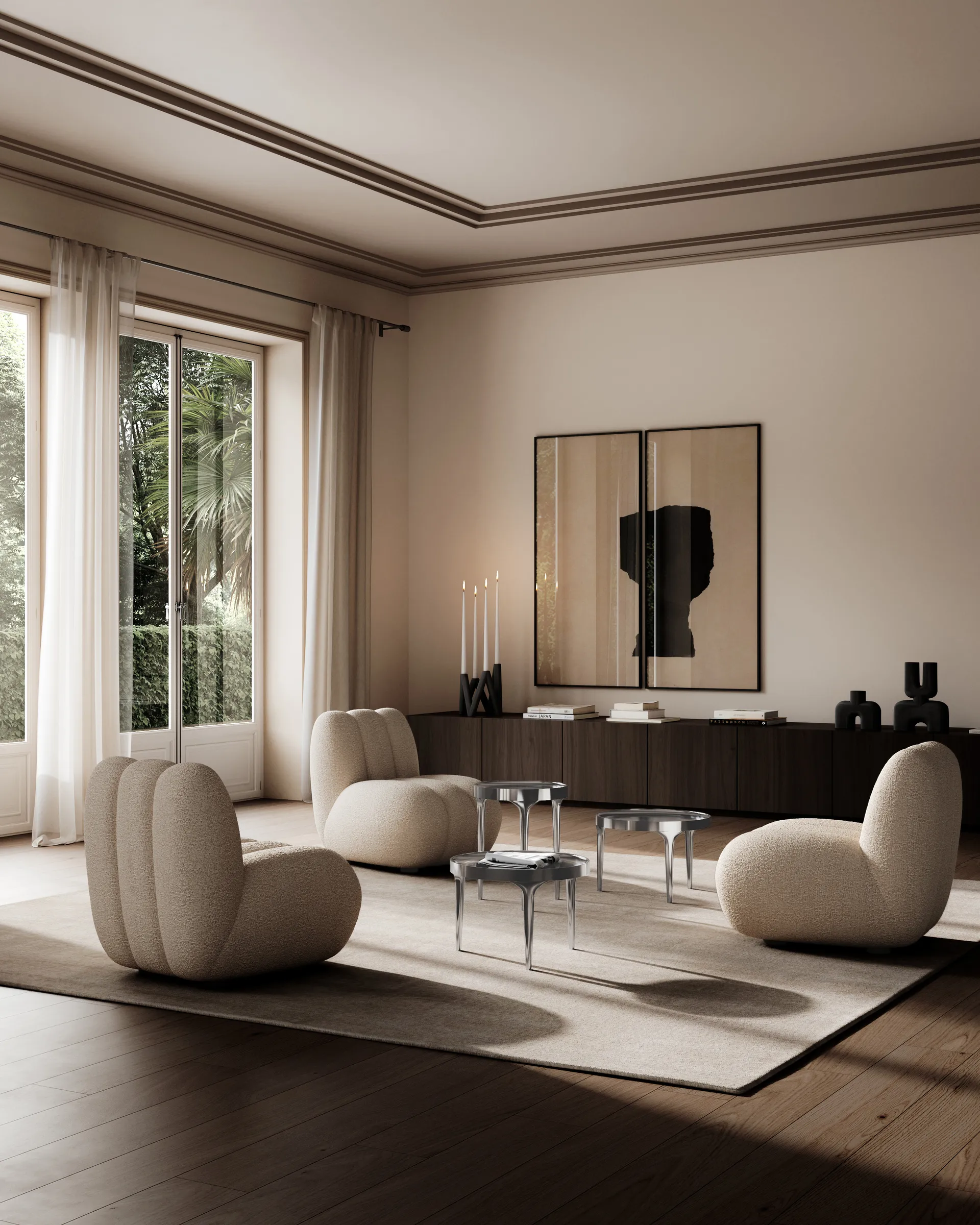 Phantom sidebord, Chrome høy 101 Copenhagen