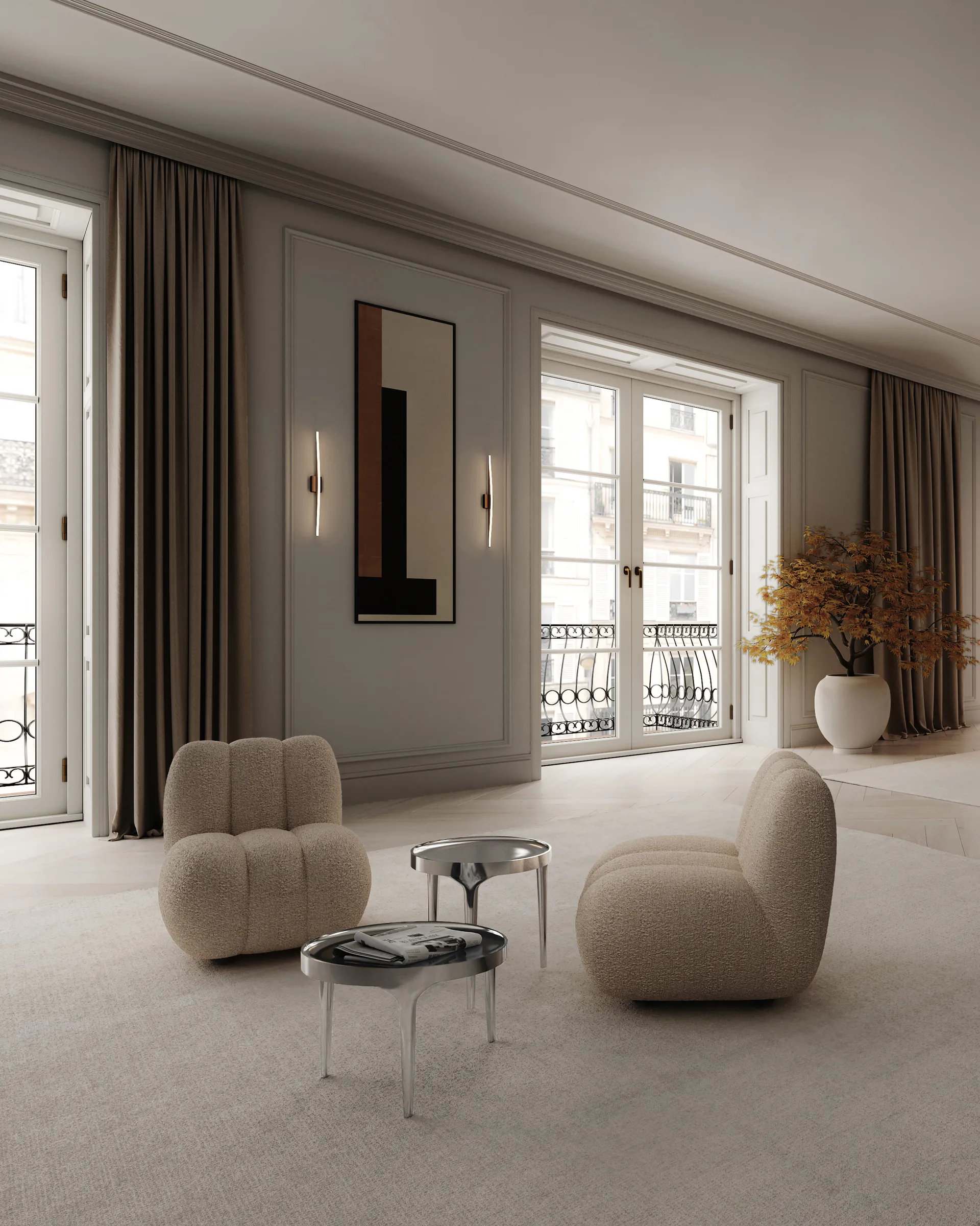 Phantom sidebord, Chrome tall 101 Copenhagen