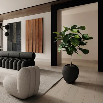 Sunao vase big 55 cm - Svart - 101 Copenhagen