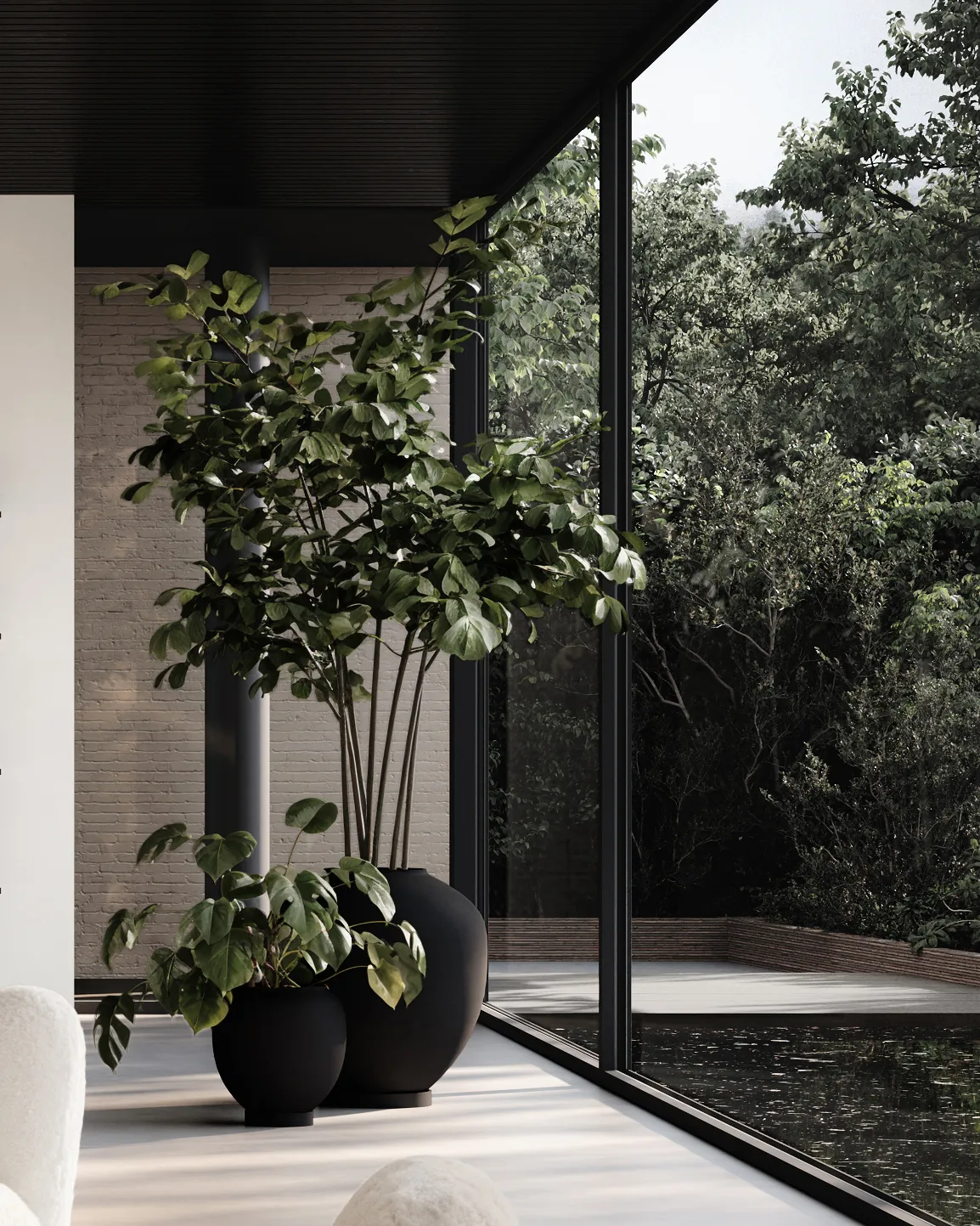 Sunao vase medio 30 cm, Black 101 Copenhagen