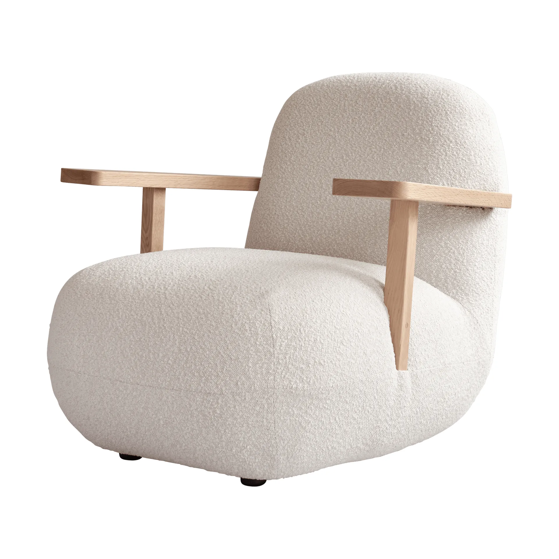 Toe chair lenestol med armlener, Natural eik-off white 101 Copenhagen