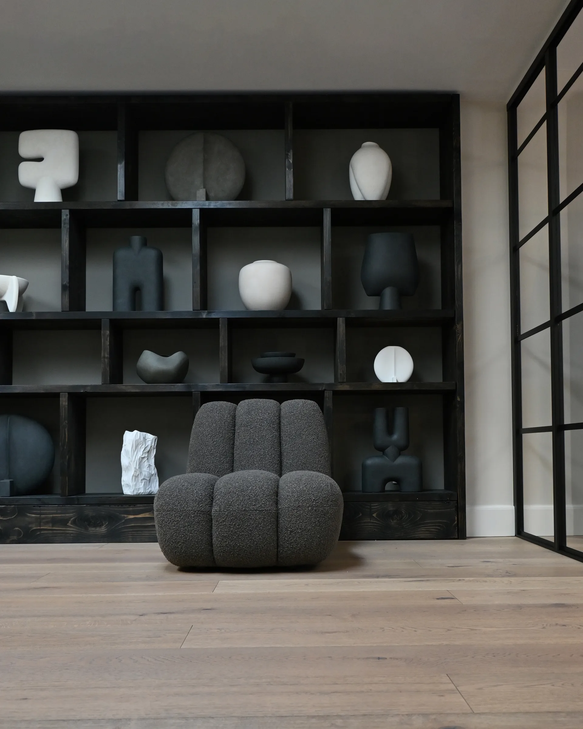 Toe loungestol bouclé, Deep taupe 101 Copenhagen