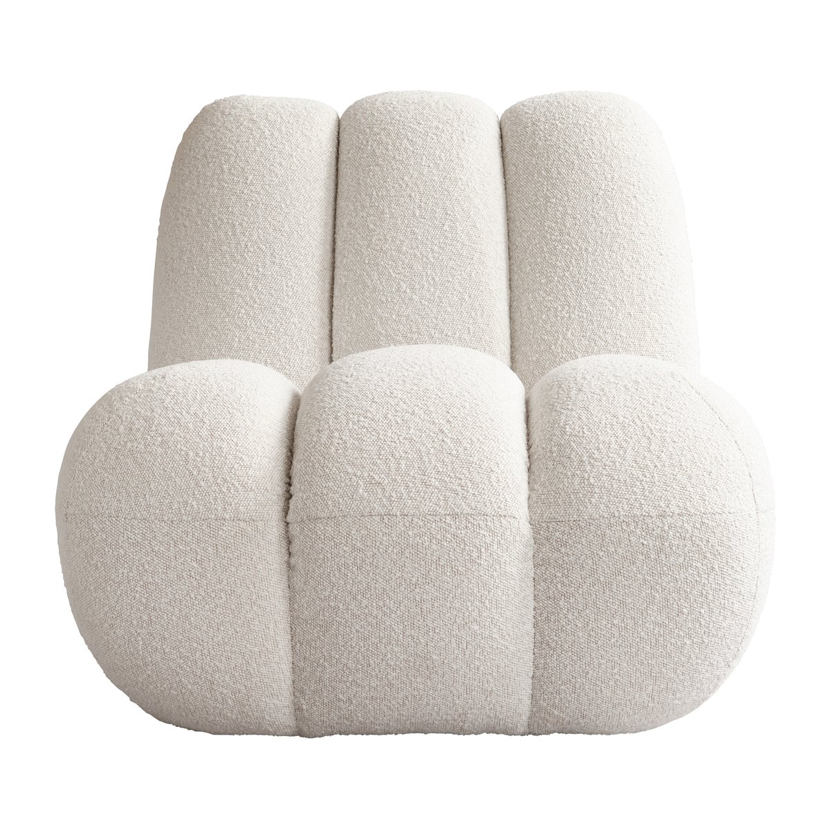 101 Copenhagen Toe loungestol bouclé Offwhite | Skandinavisk Design | Lenestoler & Fotskamler | Hvit