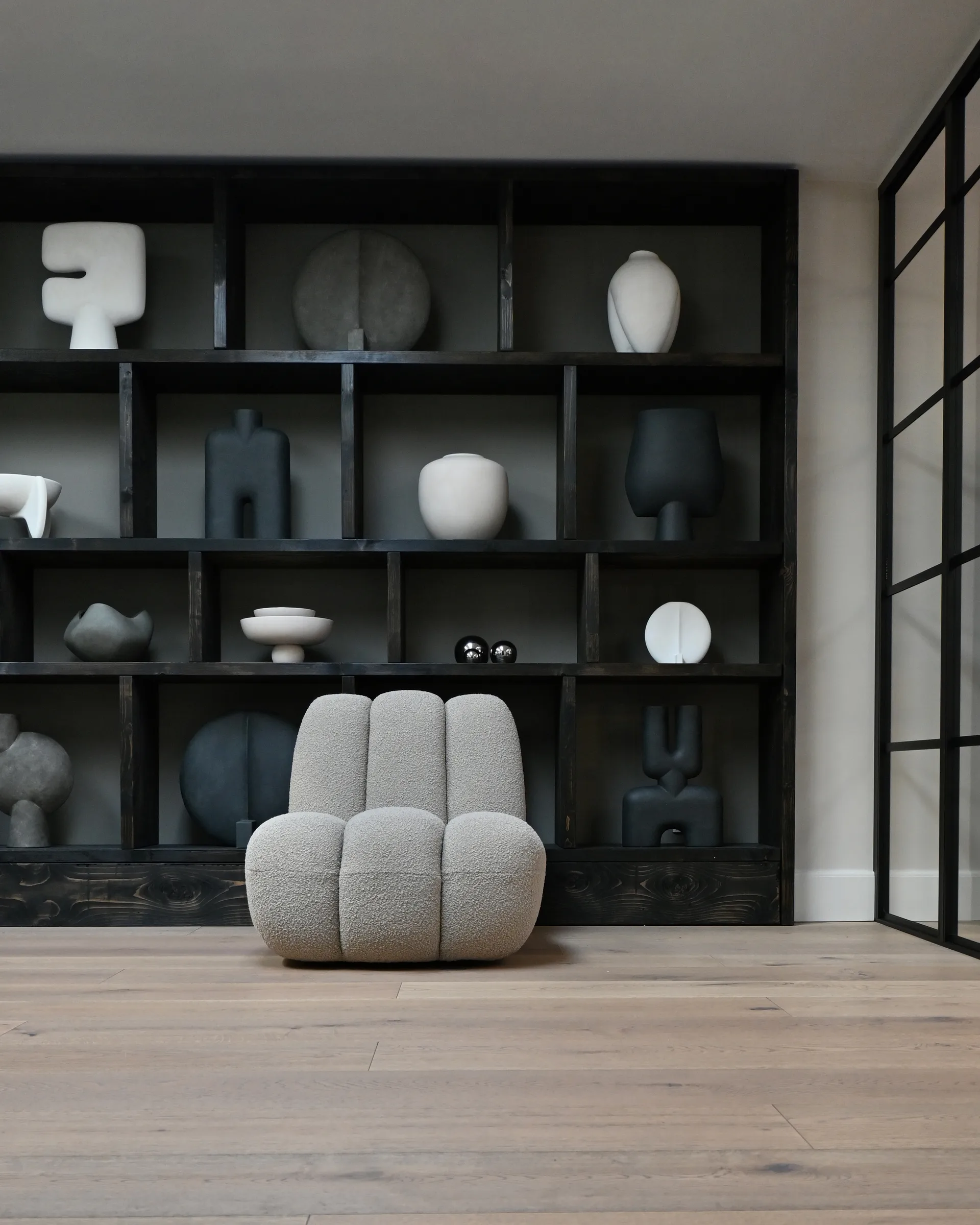 Toe loungestol bouclé, Røkt sand 101 Copenhagen