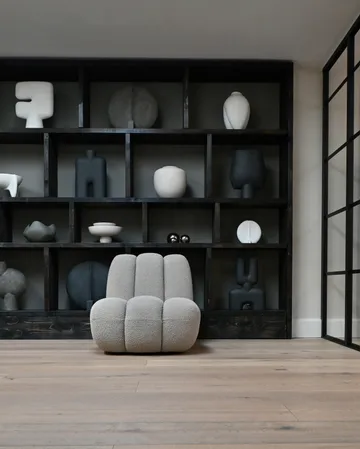 Toe loungestol bouclé - Røkt sand - 101 Copenhagen