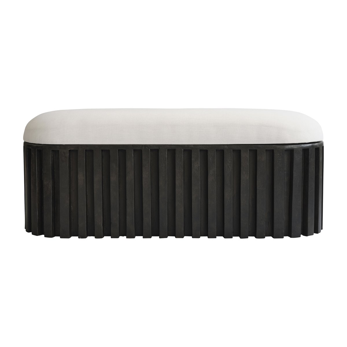 101 Copenhagen Tribu benk lin Coffee-white chalk