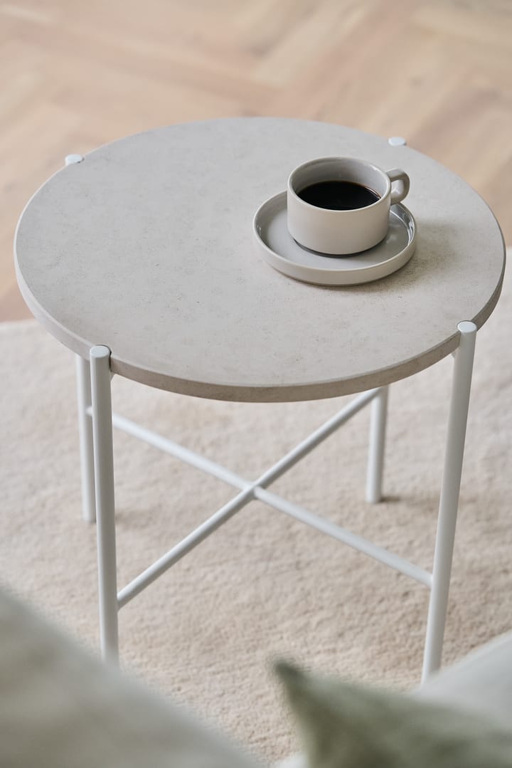 Aplaryd sidebord Ø 45 cm - Beige kalkstein - 1898