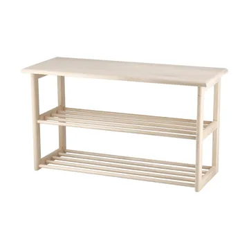 Bäckebo skohylle med sitteplass - Bjørk, 80×48×30 cm - 1898