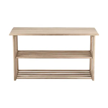 Bäckebo skohylle med sitteplass - Eik, 80×48×30 cm - 1898