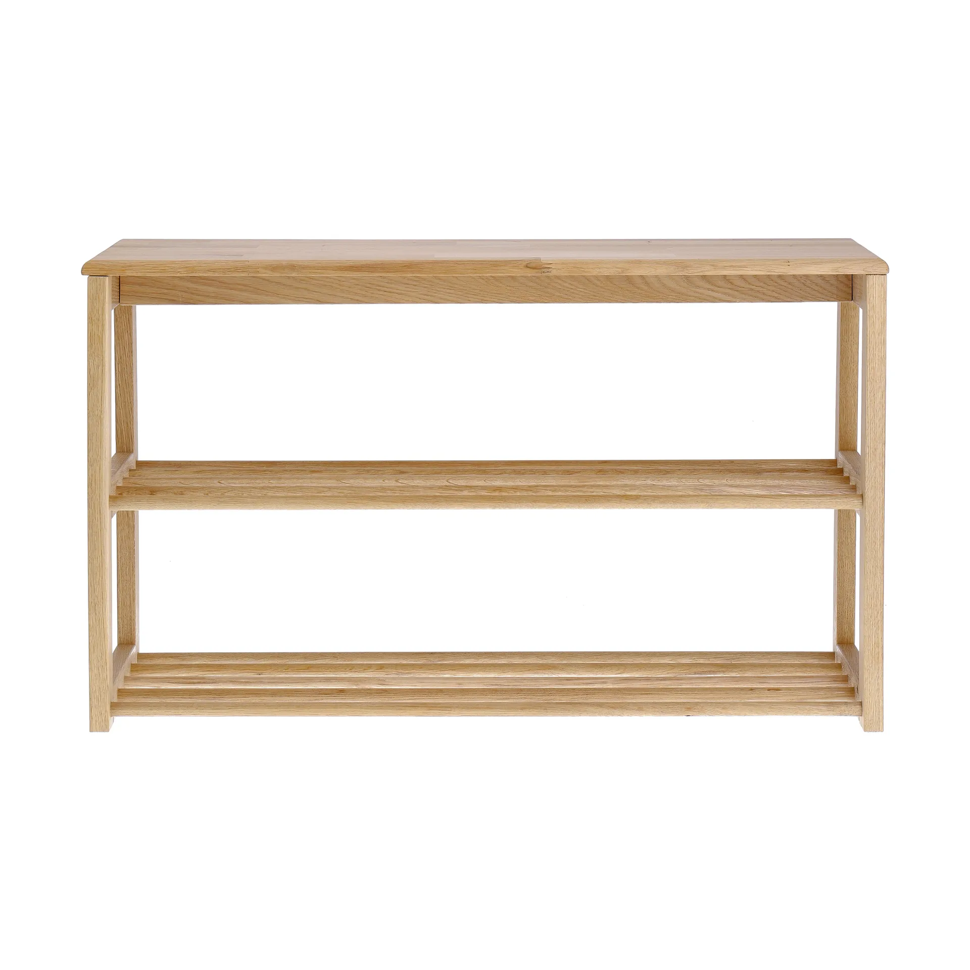 Bäckebo skohylle med sitteplass, Eik, 80×48×30 cm 1898