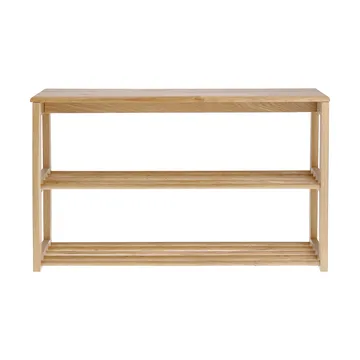 Bäckebo skohylle med sitteplass - Eik, 80×48×30 cm - 1898