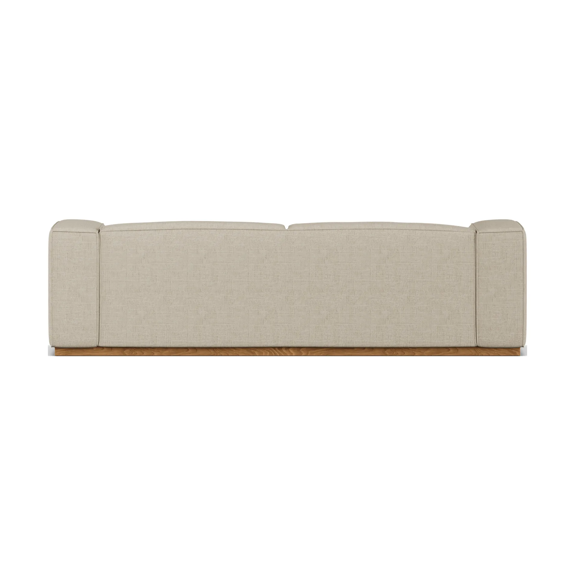 Bergsdal sofa, Bern beige 0341-Eikebeiset ask, 3-seters 1898