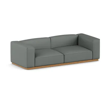 Bergsdal sofa - Caleido grey 1240-Eikebeiset ask, 3-seters - 1898