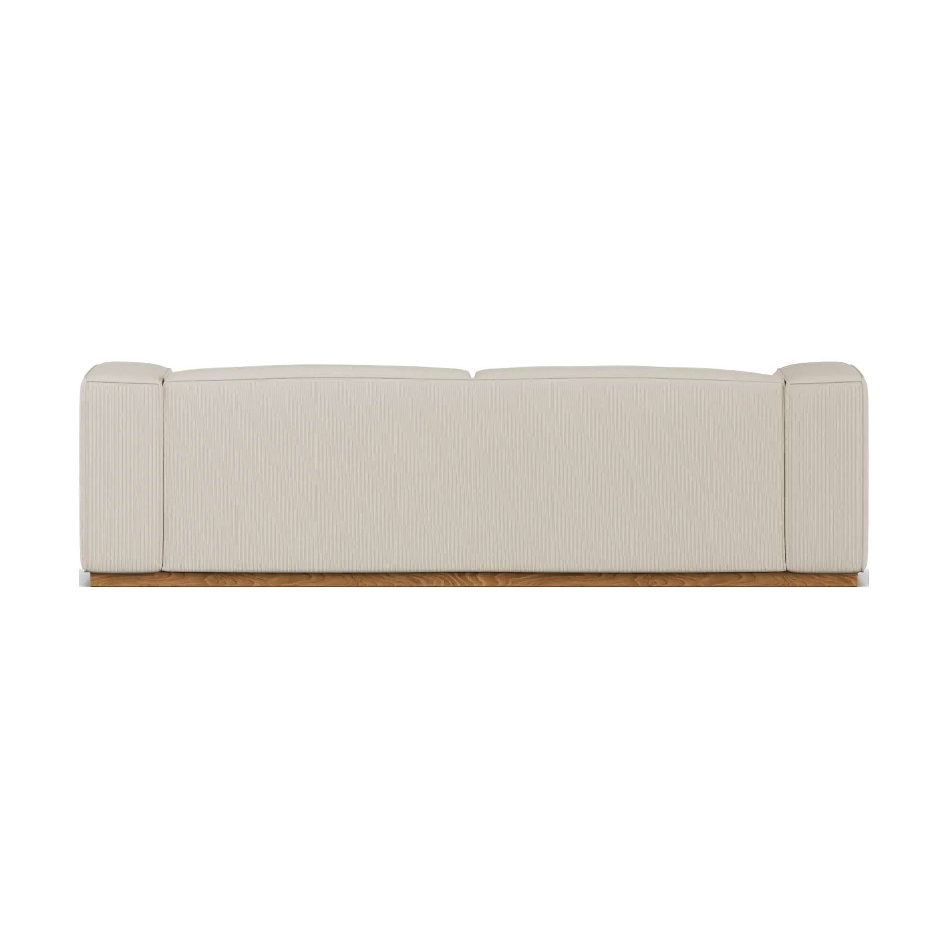 Bergsdal sofa, Jump beige 1956-Eikebeiset ask, 3-seters 1898