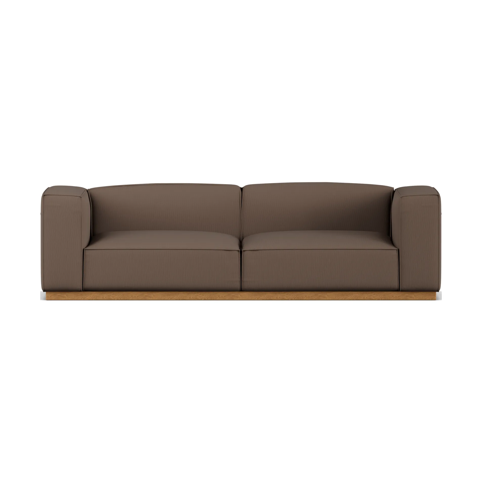 Bergsdal sofa, Jump brown 1955-Eikebeiset ask, 3-seters 1898