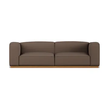 Bergsdal sofa - Jump brown 1955-Eikebeiset ask, 3-seters - 1898