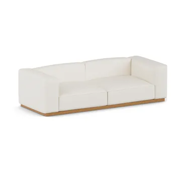 Bergsdal sofa - Jump offwhite 1954-Eikebeiset ask, 3-seters - 1898