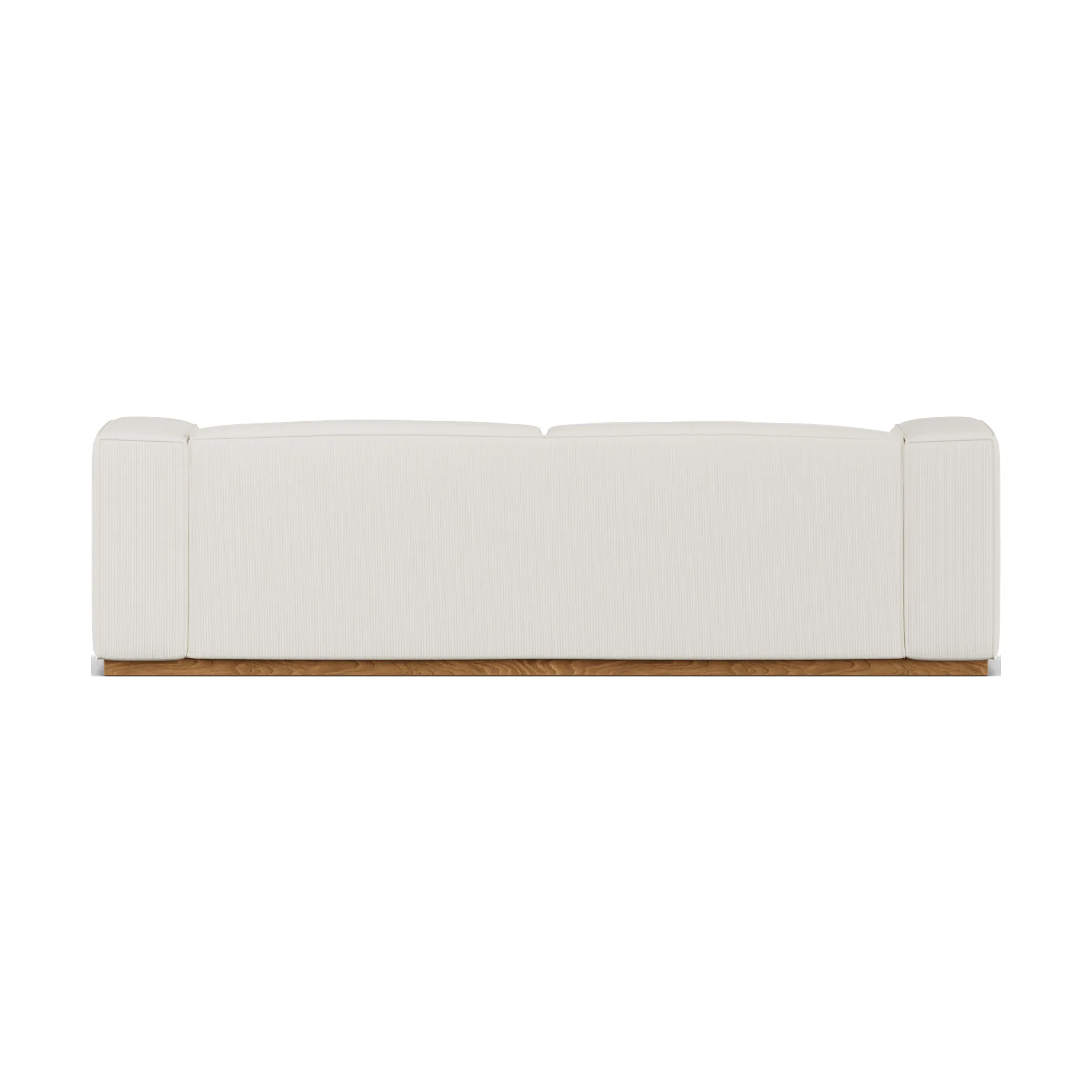 Bergsdal sofa, Jump offwhite 1954-Eikebeiset ask, 3-seters 1898