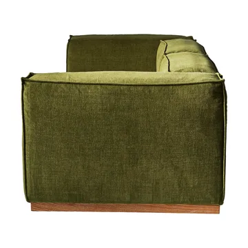 Bergsdal sofa - Luisa green 3975-Eikebeiset ask, 3-seters - 1898