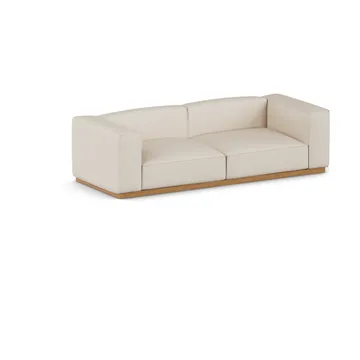 Bergsdal sofa - Same Beige 6670-eikebeiset, 3-seter - 1898