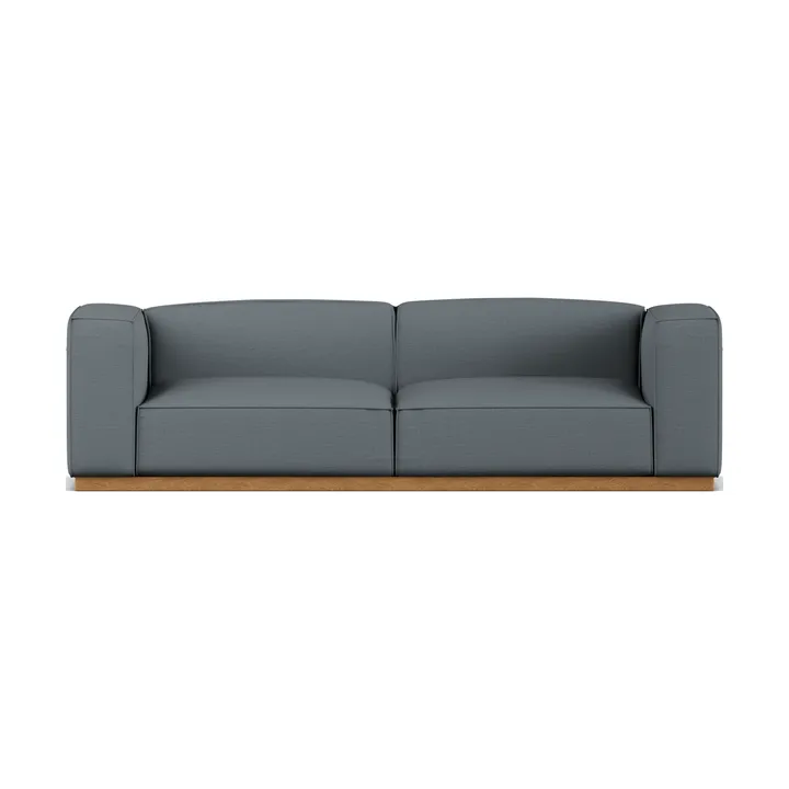 Bergsdal sofa - Same Blue 6678-eikebeiset, 3-seter - 1898