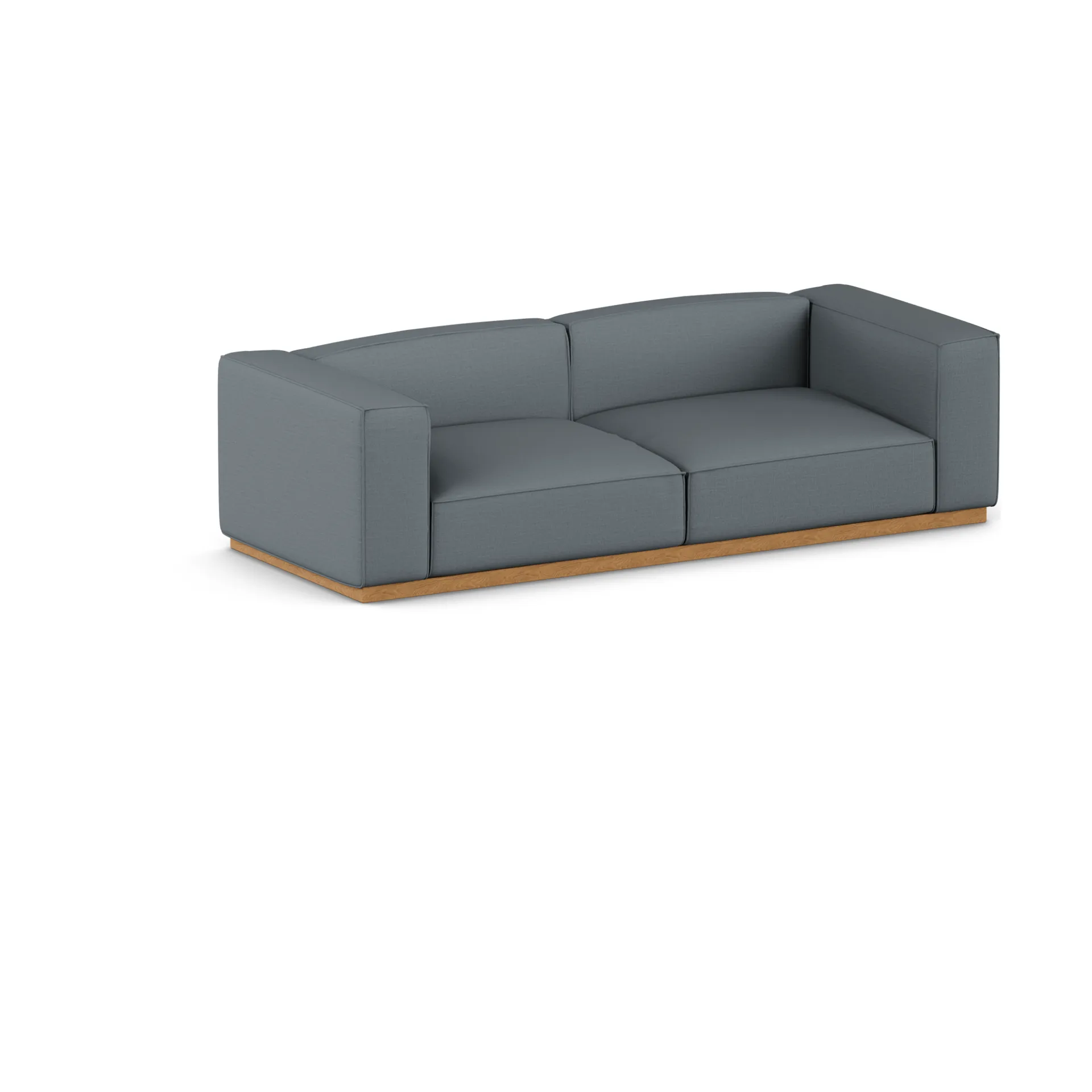 Bergsdal sofa, Same Blue 6678-eikebeiset, 3-seter 1898
