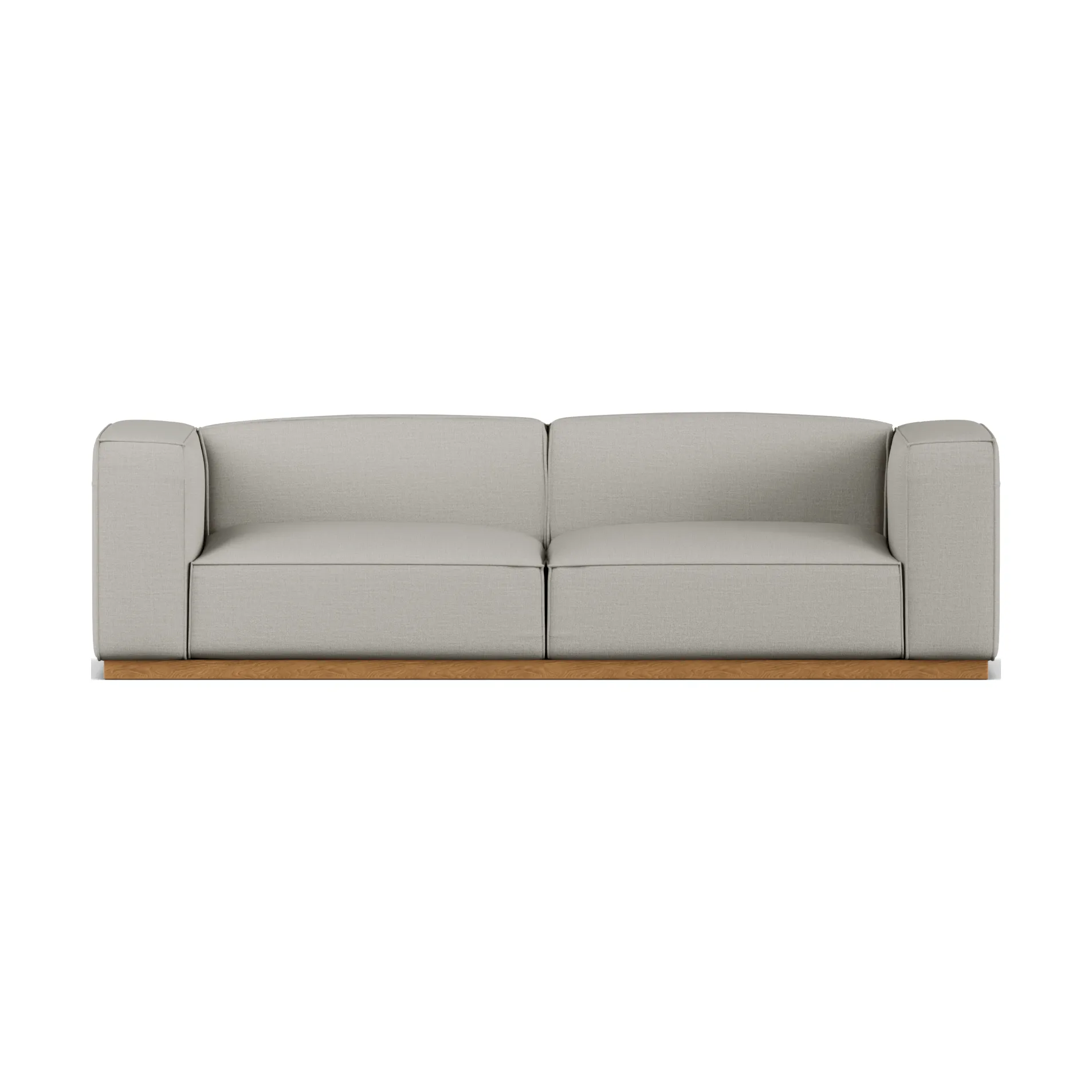 Bergsdal sofa, Same Grey 6673-eikebeiset, 3-seter 1898