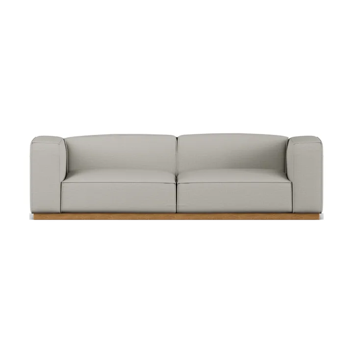 Bergsdal sofa - Same Grey 6673-eikebeiset, 3-seter - 1898