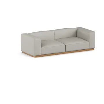 Bergsdal sofa - Same Grey 6673-eikebeiset, 3-seter - 1898
