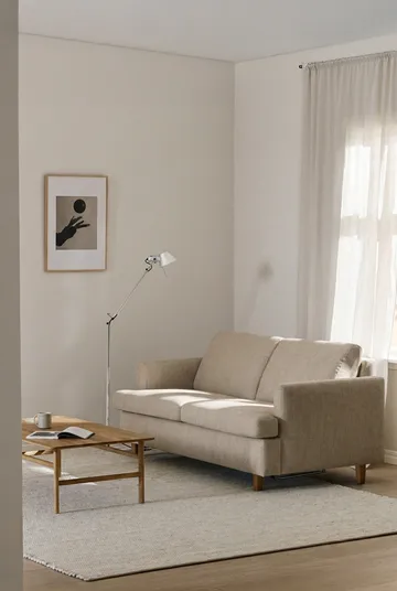 Binga 2,5-seters sovesofa - Bern Beige 0341-eikebeiset ask - 1898