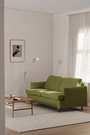 Binga 2,5-seters sovesofa - Luiza Green 3975-eikebeiset ask - 1898