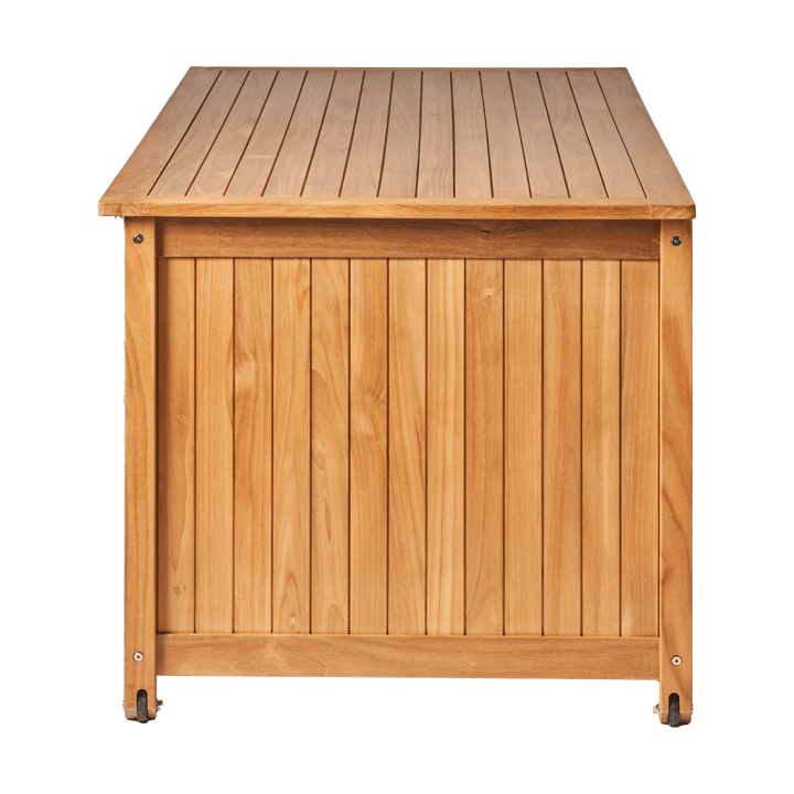 Bjärknäs putekasse med hjul L 180x85x75 cm, Teak 1898