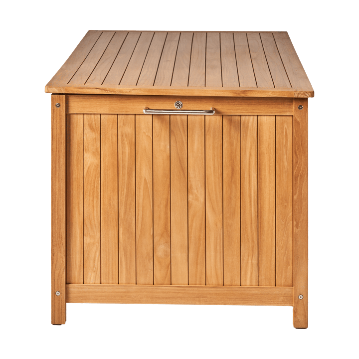 Bjärknäs putekasse med hjul L 180x85x75 cm, Teak 1898