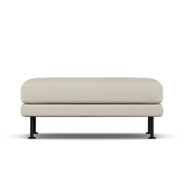 Bredhult fotskammel - Jump Beige 1956-svart stål - 1898