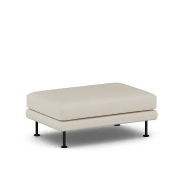 Bredhult fotskammel - Jump Beige 1956-svart stål - 1898