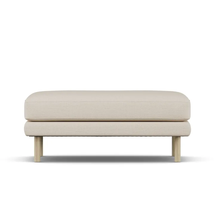 Bredhult fotskammel - Same Beige 6670-hvitoljet eik - 1898