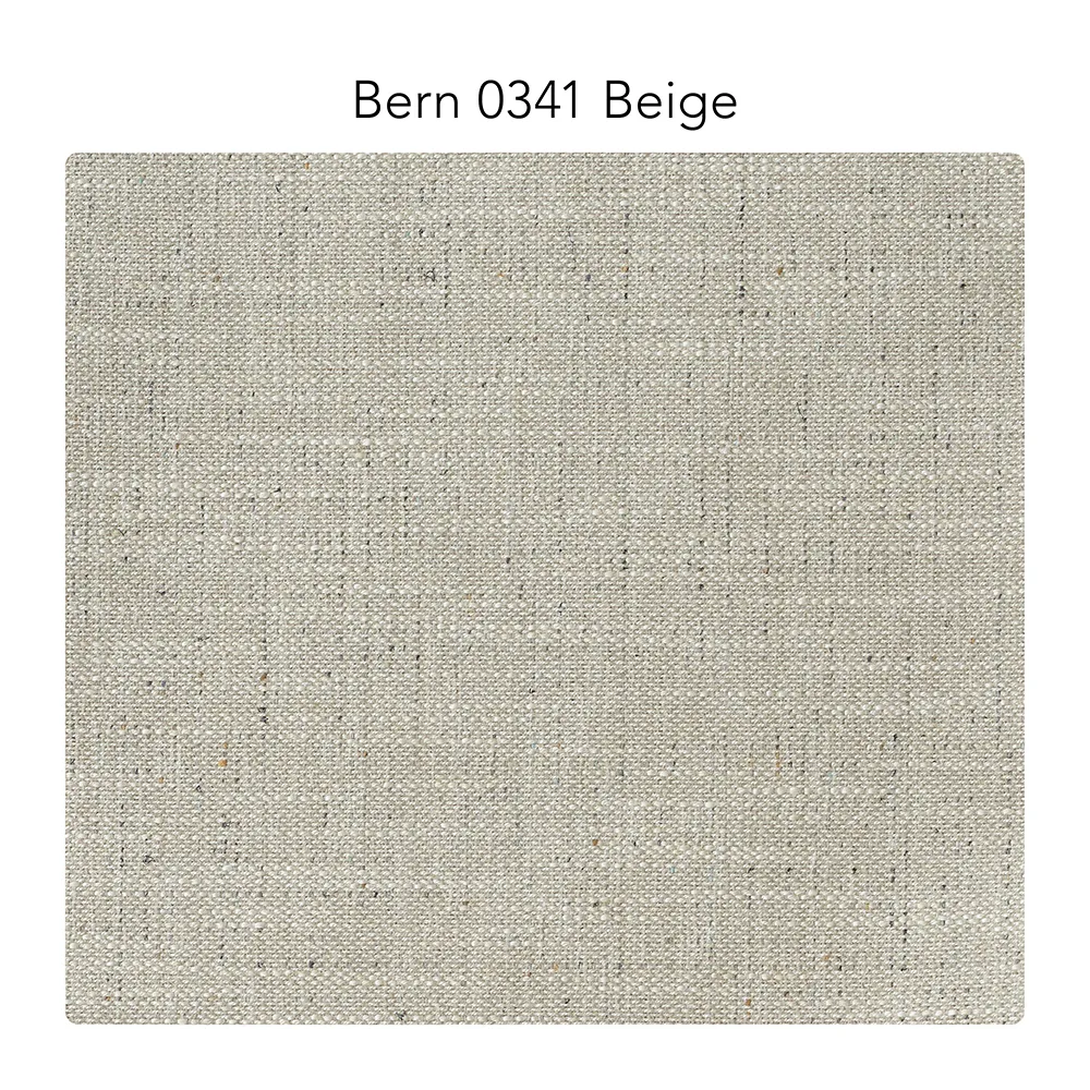 Bredhult sofa, 3-seter tekstil bern 0341 beige, sorte stålben 1898